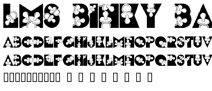 LMS Binky Baby font
